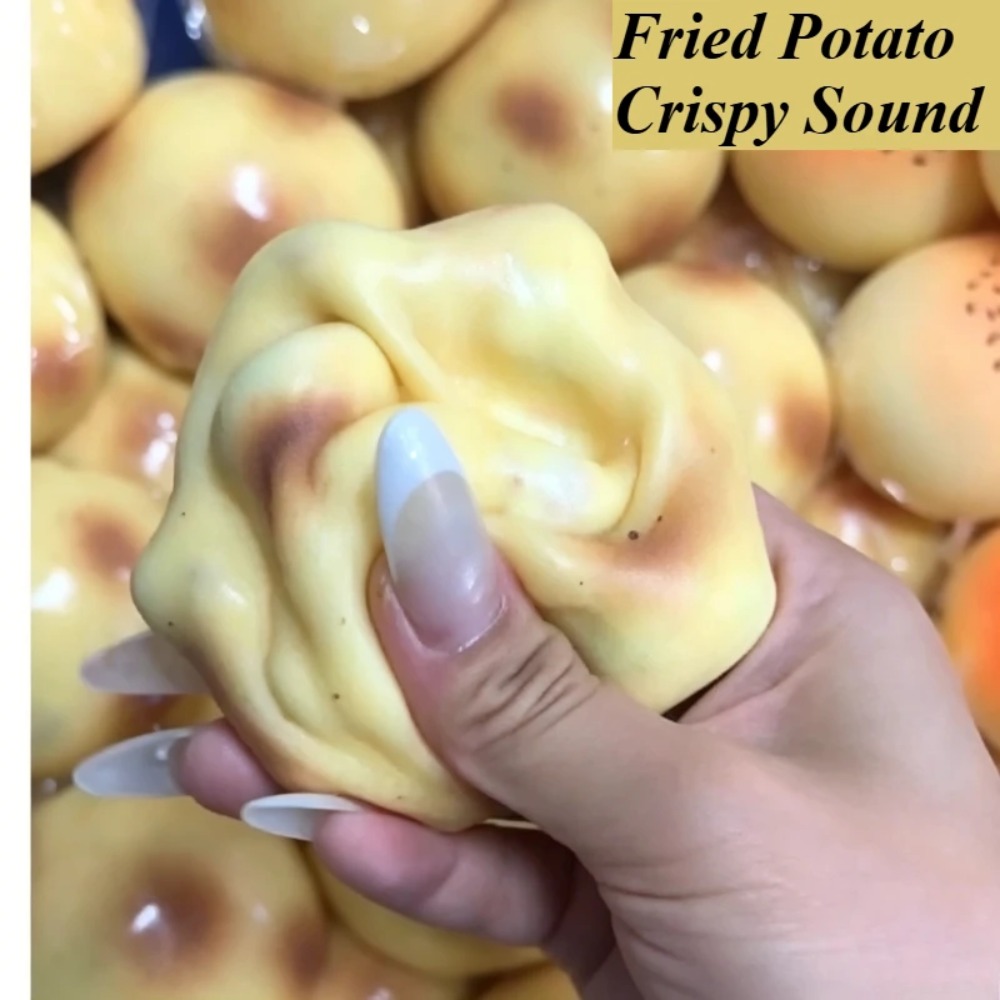 Party Games Young Adults - Fried Potato Shaped Squishy Toy Crispy