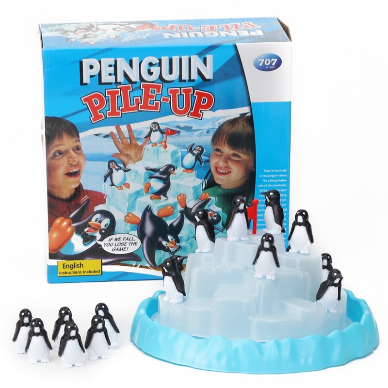 Party Games Adult Birthday - Iceberg Stacked Penguin Balanced Toys Board