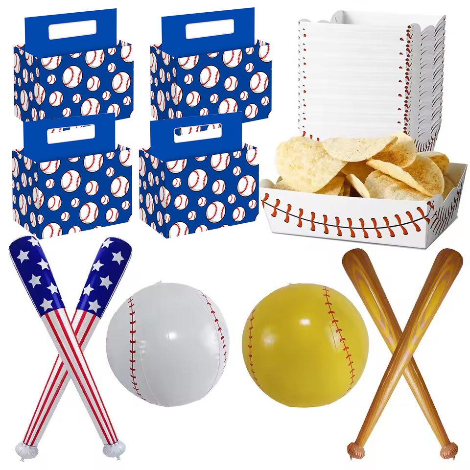 Party Games No Supplies - Baseball Party Supplies Disposable Plastic Tablecloth