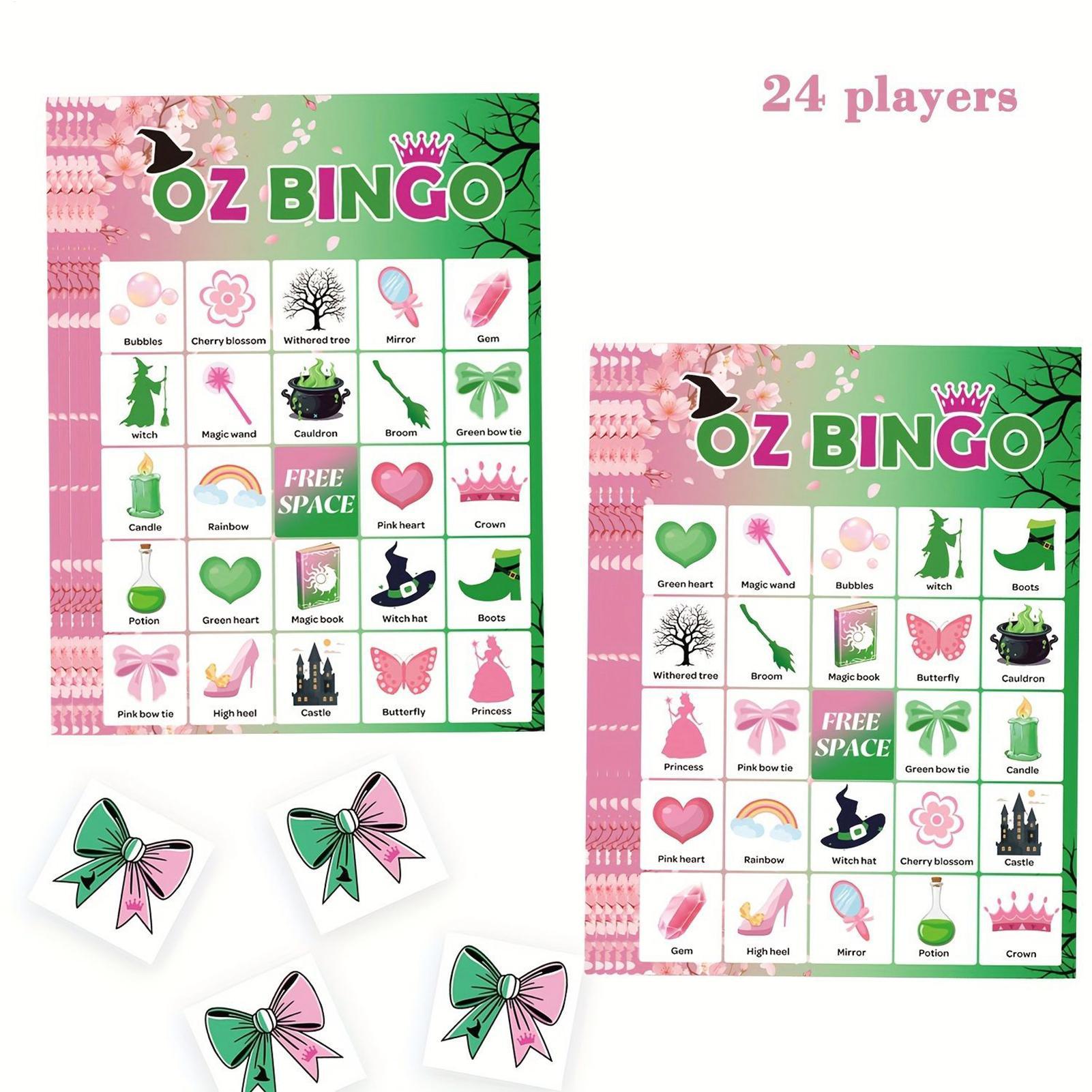 Party Games Bingo - Halloween Bingo Game for Kids Adults