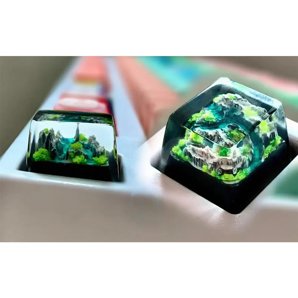 Party Games Pc - Mountain and Sea Keycaps Artisan Resin