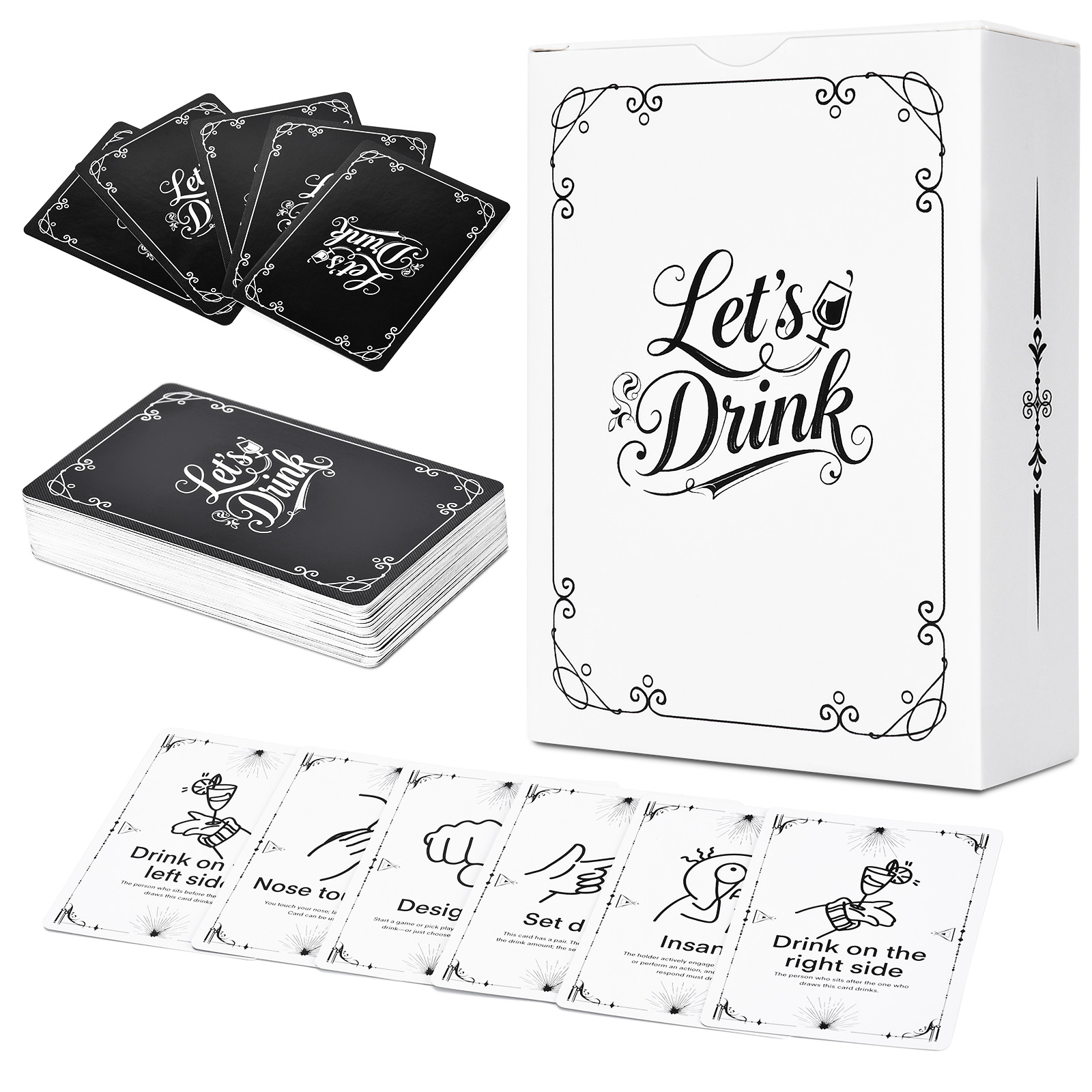 Party Games Adult Birthday - Adult Drinking Game Cards – 52