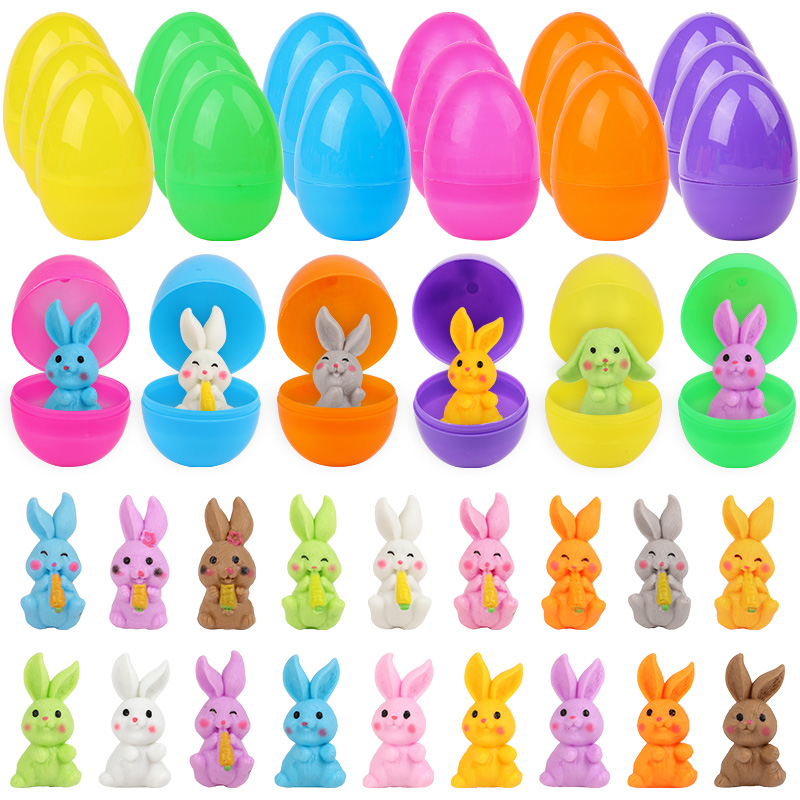 24Pcs Easter Egg With Rabbit F - Party Games No Supplies recension och pris