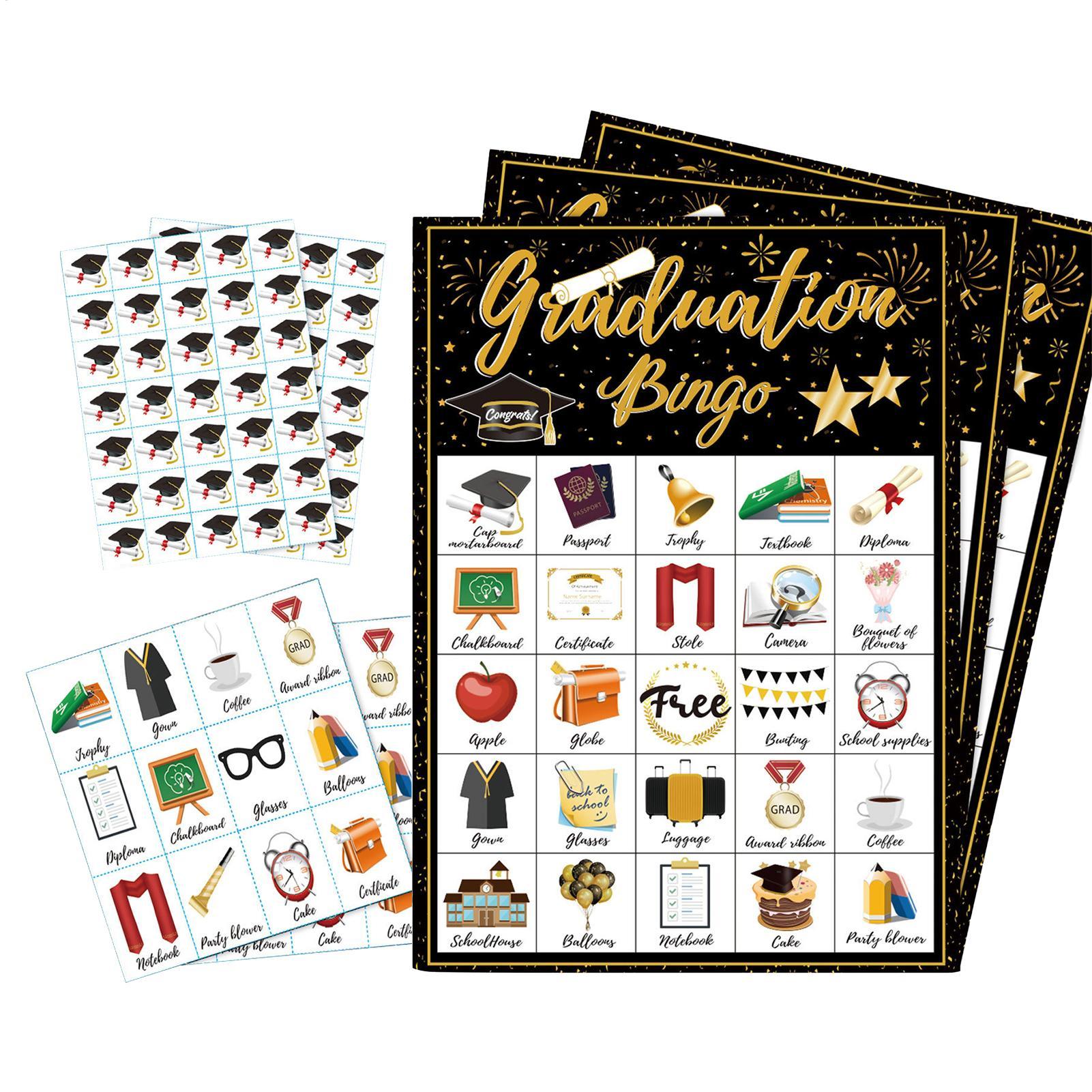 Graduation Bingo Game Cards 24 - Party Games Bingo recension och pris