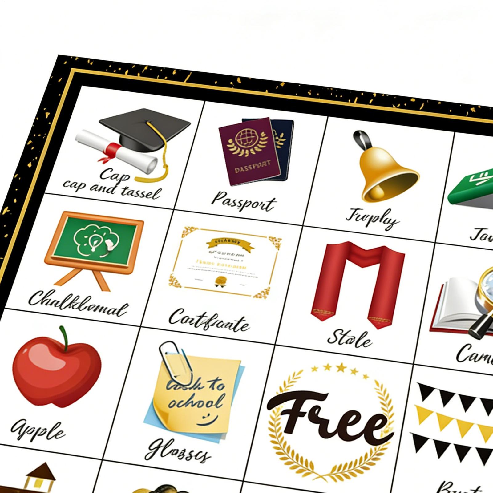 Graduation Bingo Game Cards 24 - Party Games Bingo recension och pris