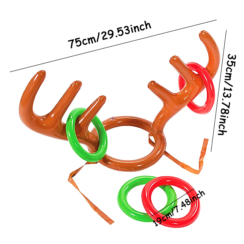 1set Inflatable Reindeer Antle - Party Games No Supplies recension och pris