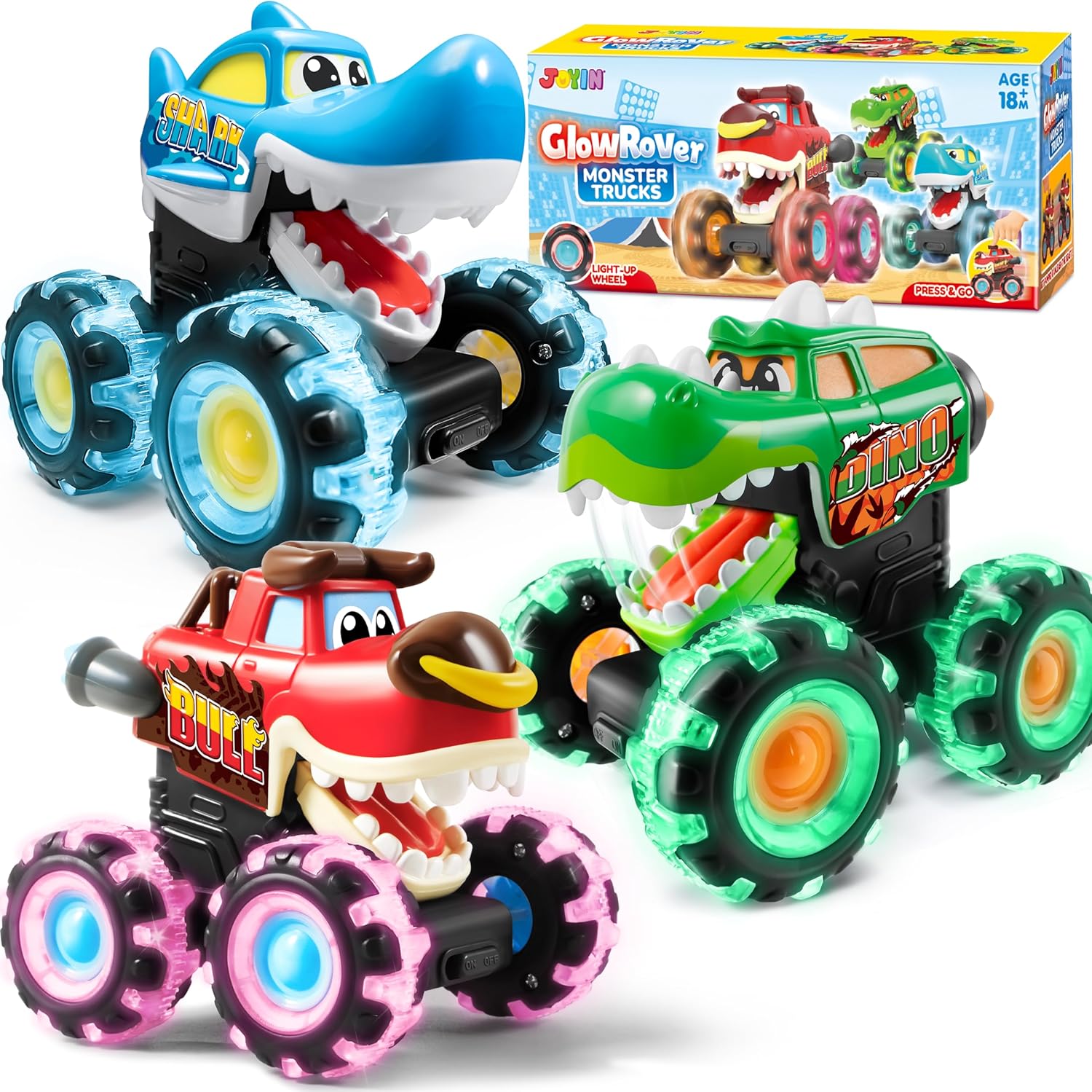 JOYFY 3 Pack Monster Truck Toy - Party Games Birthday recension och pris