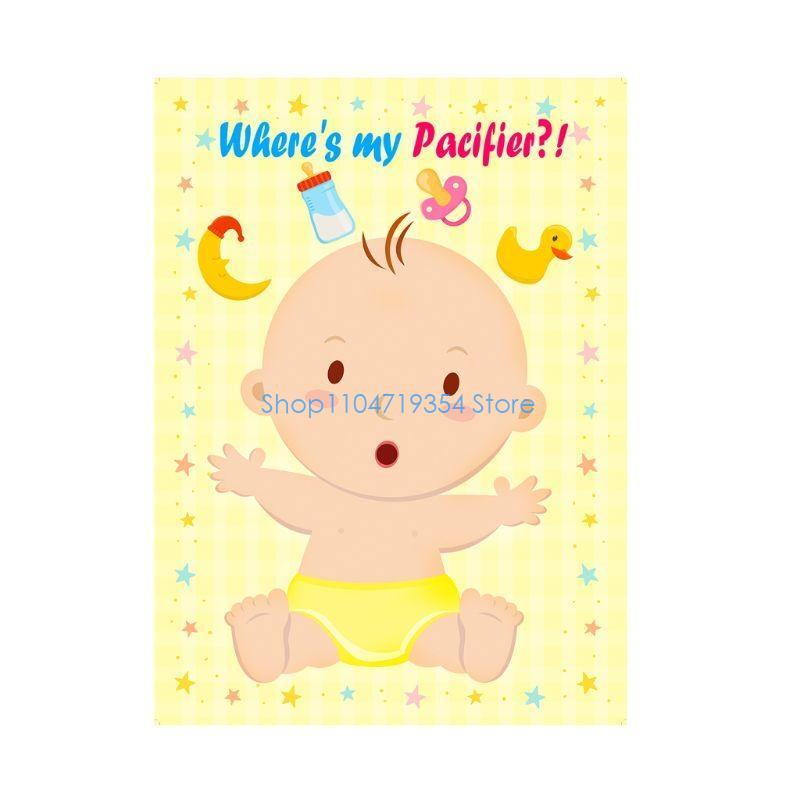0XLD Pin The Pacifier On The B - Party Games No Supplies recension och pris