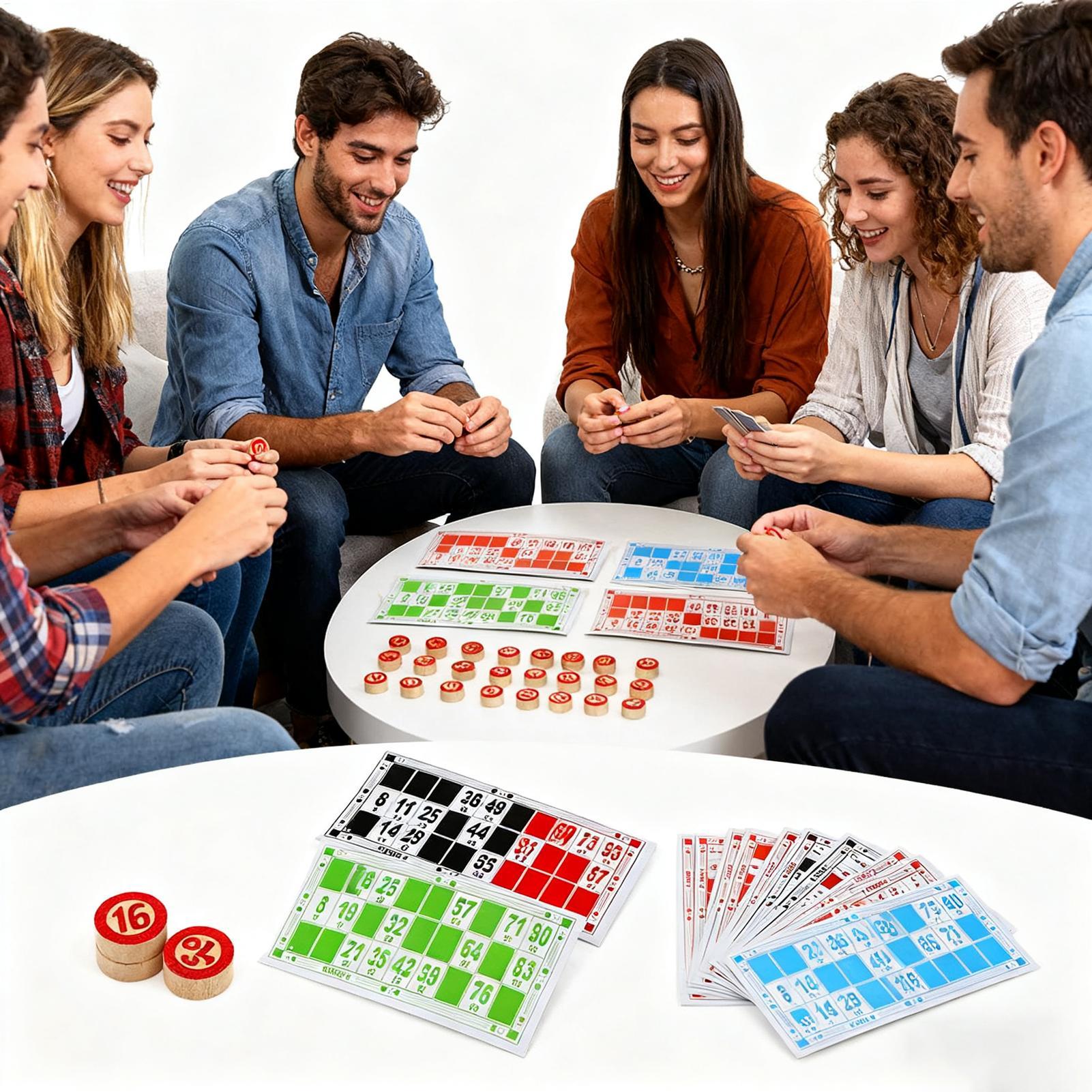 Vintage Wooden Bingo Game Set  - Party Games Bingo recension och pris