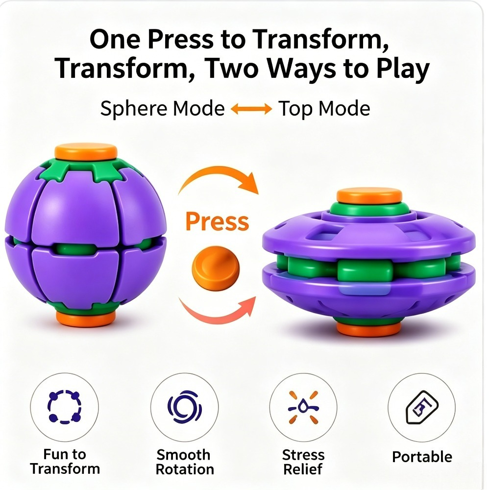 Transforming Fidget Spinner Ba - Party Games Young Adults recension och pris
