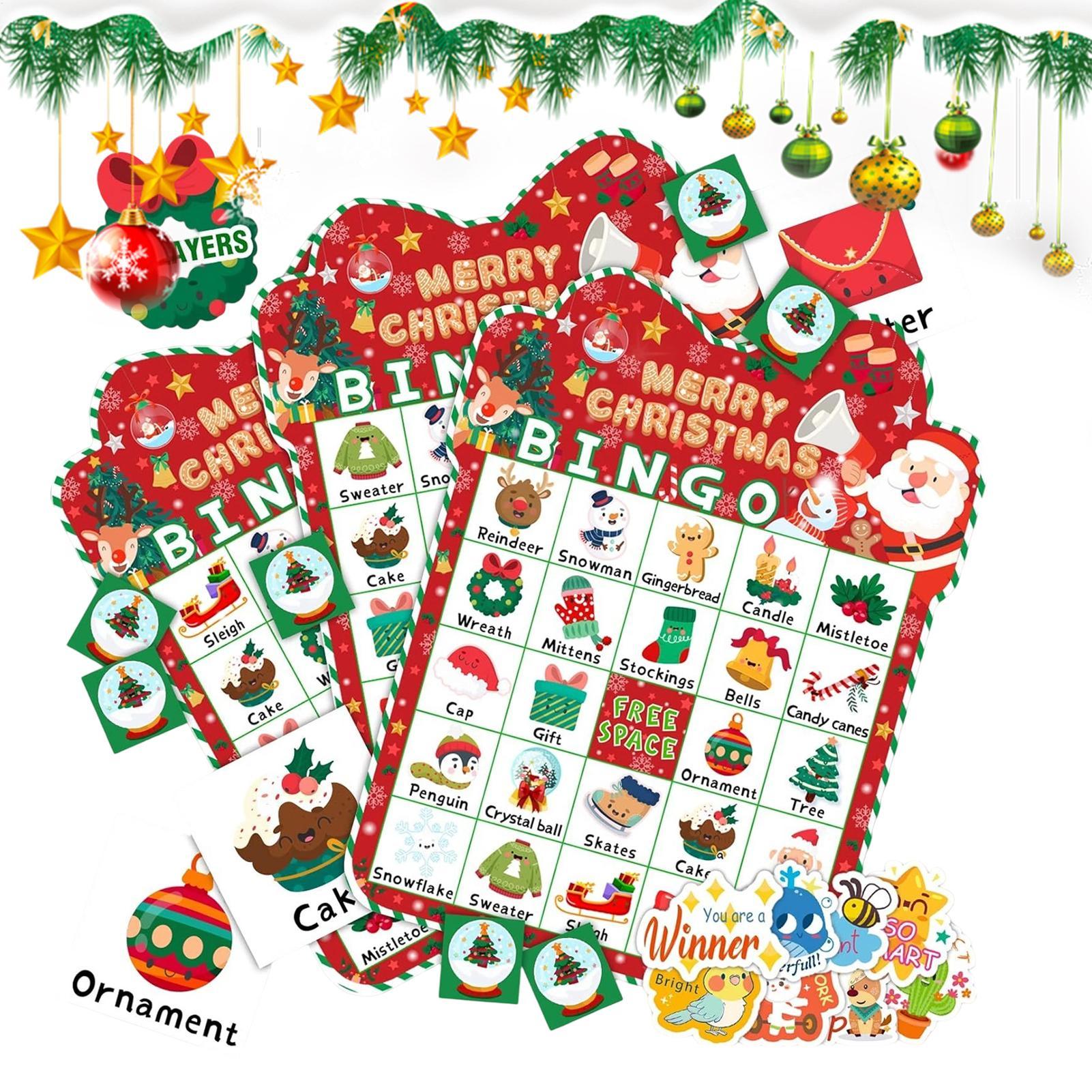 Christmas Bingo Game 24 Cards  - Party Games Bingo recension och pris