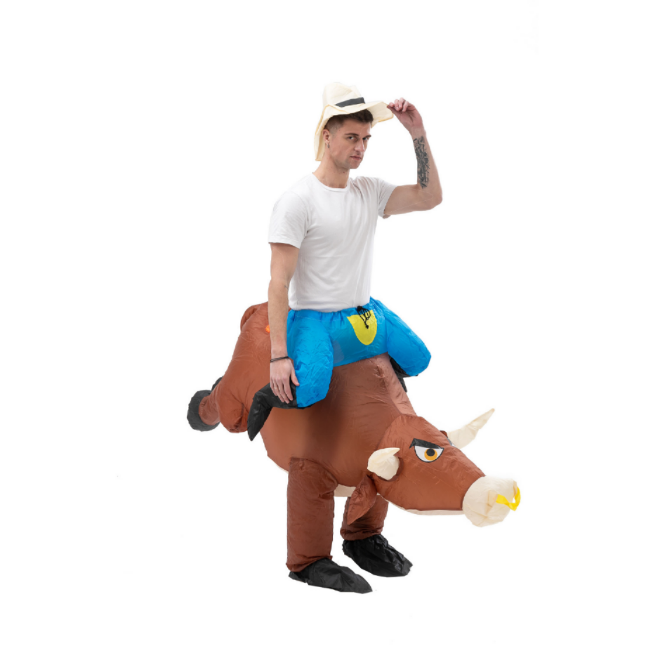 Fun Inflatable Cowboy Costume  - Party Games In Spanish recension och pris