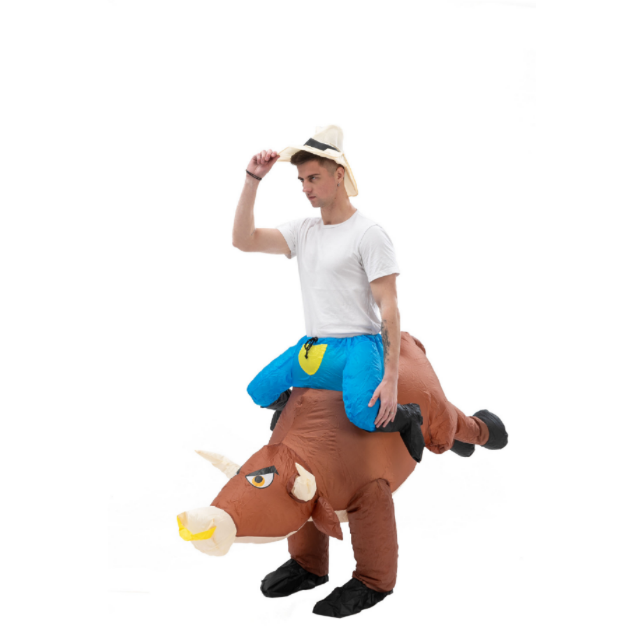 Fun Inflatable Cowboy Costume  - Party Games In Spanish recension och pris