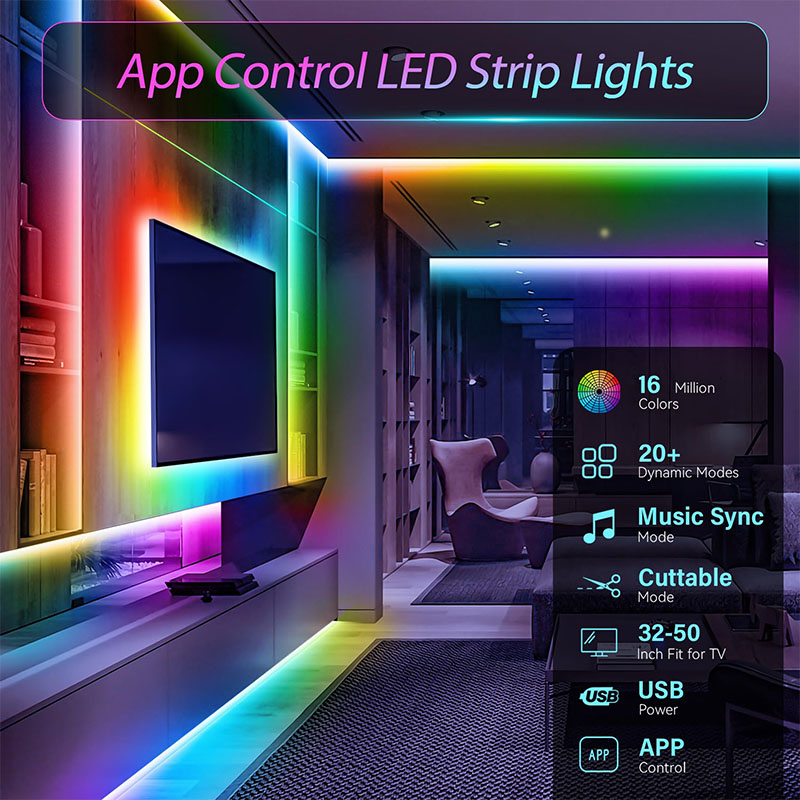 USB RGB LED Strip SMD3535 With - Party Games App recension och pris