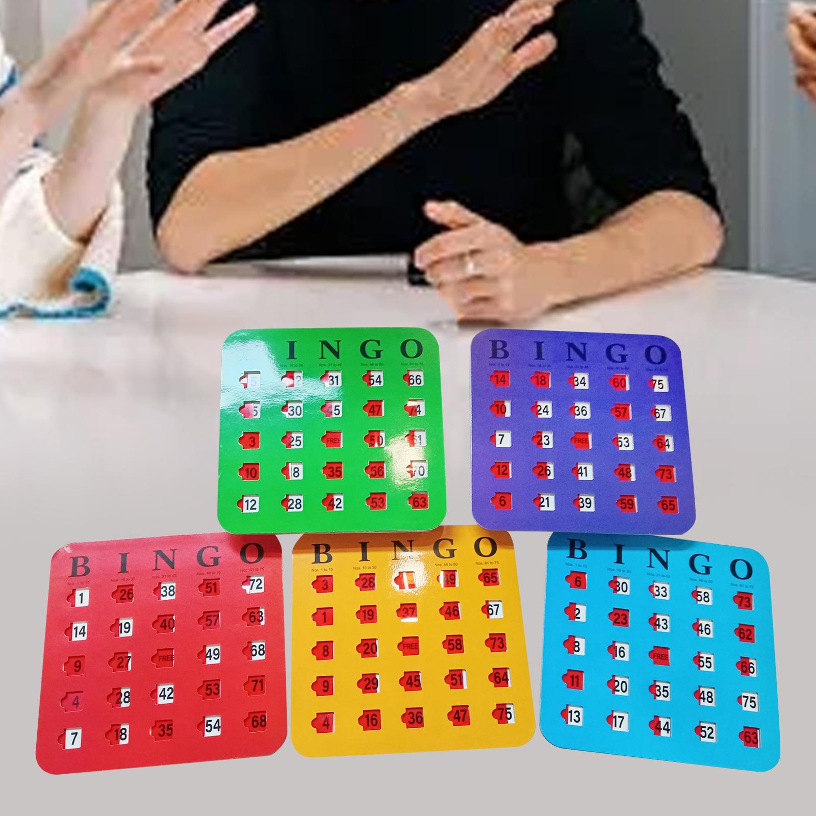 5 Pieces Large Print Bingo Car - Party Games Bingo recension och pris