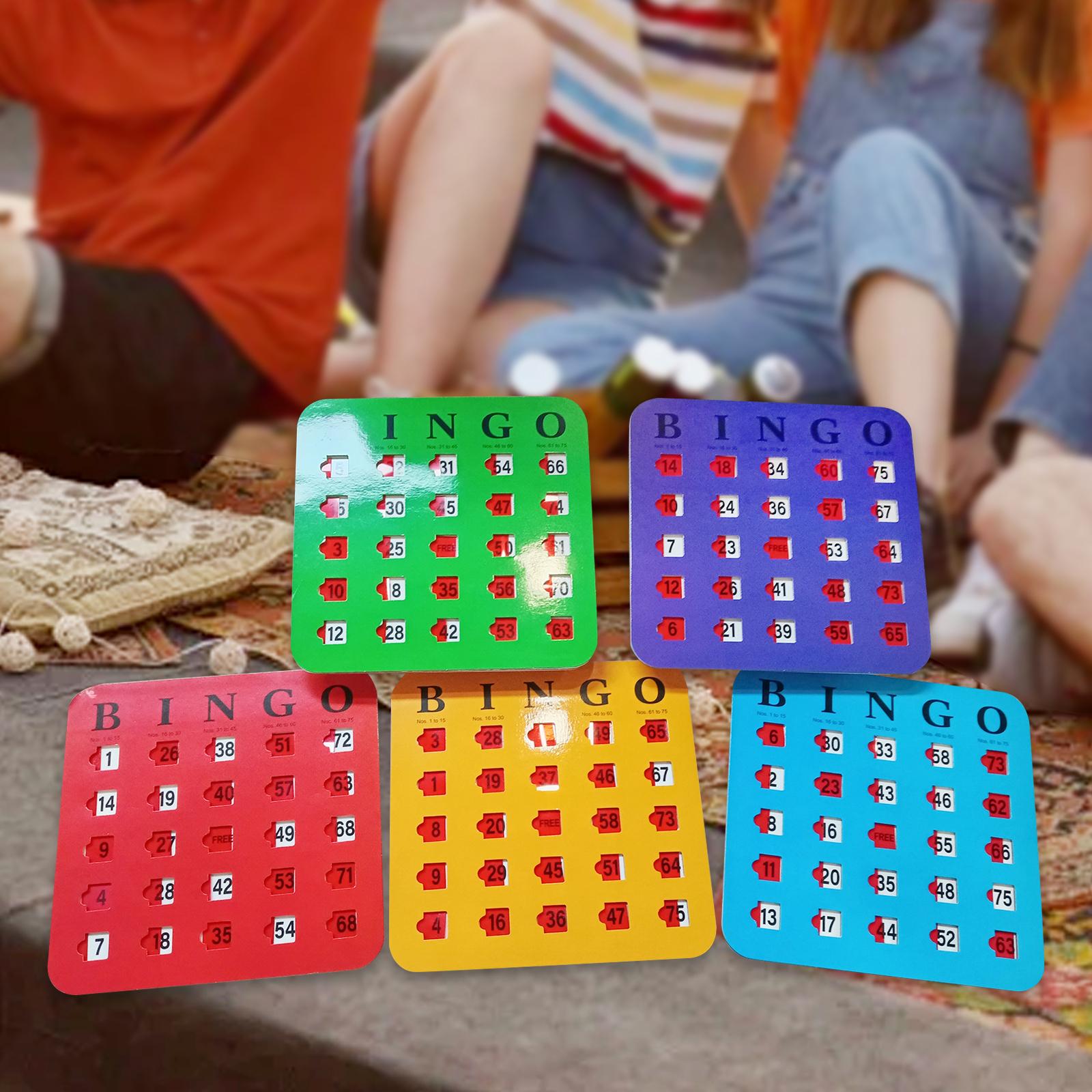 5 Pieces Large Print Bingo Car - Party Games Bingo recension och pris