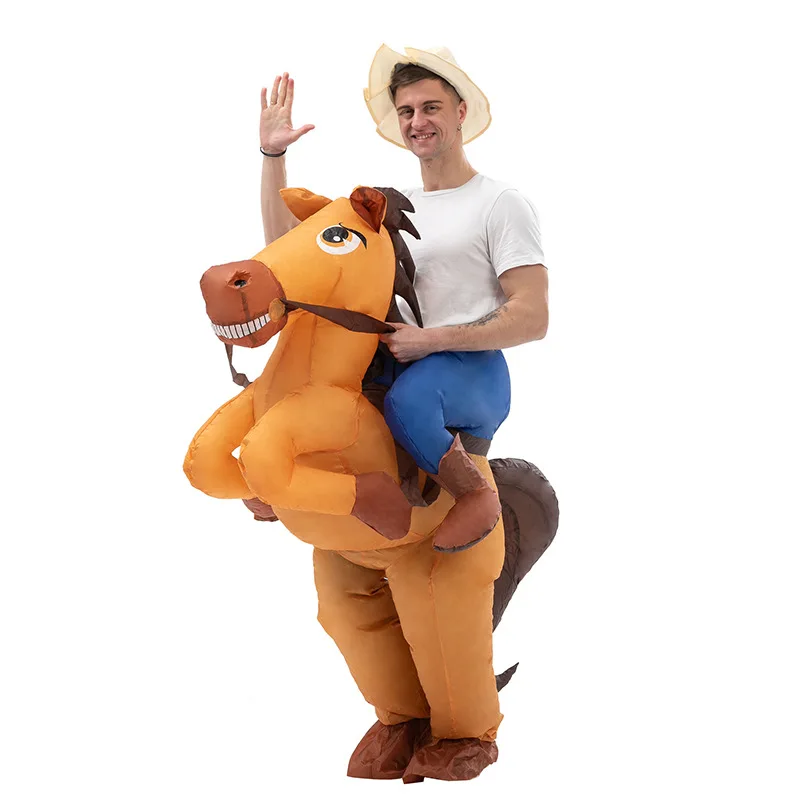 Fun Inflatable Cowboy Costume  - Party Games In Spanish recension och pris