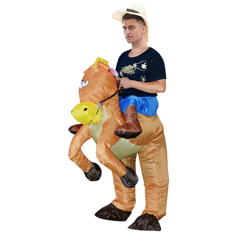 Fun Inflatable Cowboy Costume  - Party Games In Spanish recension och pris