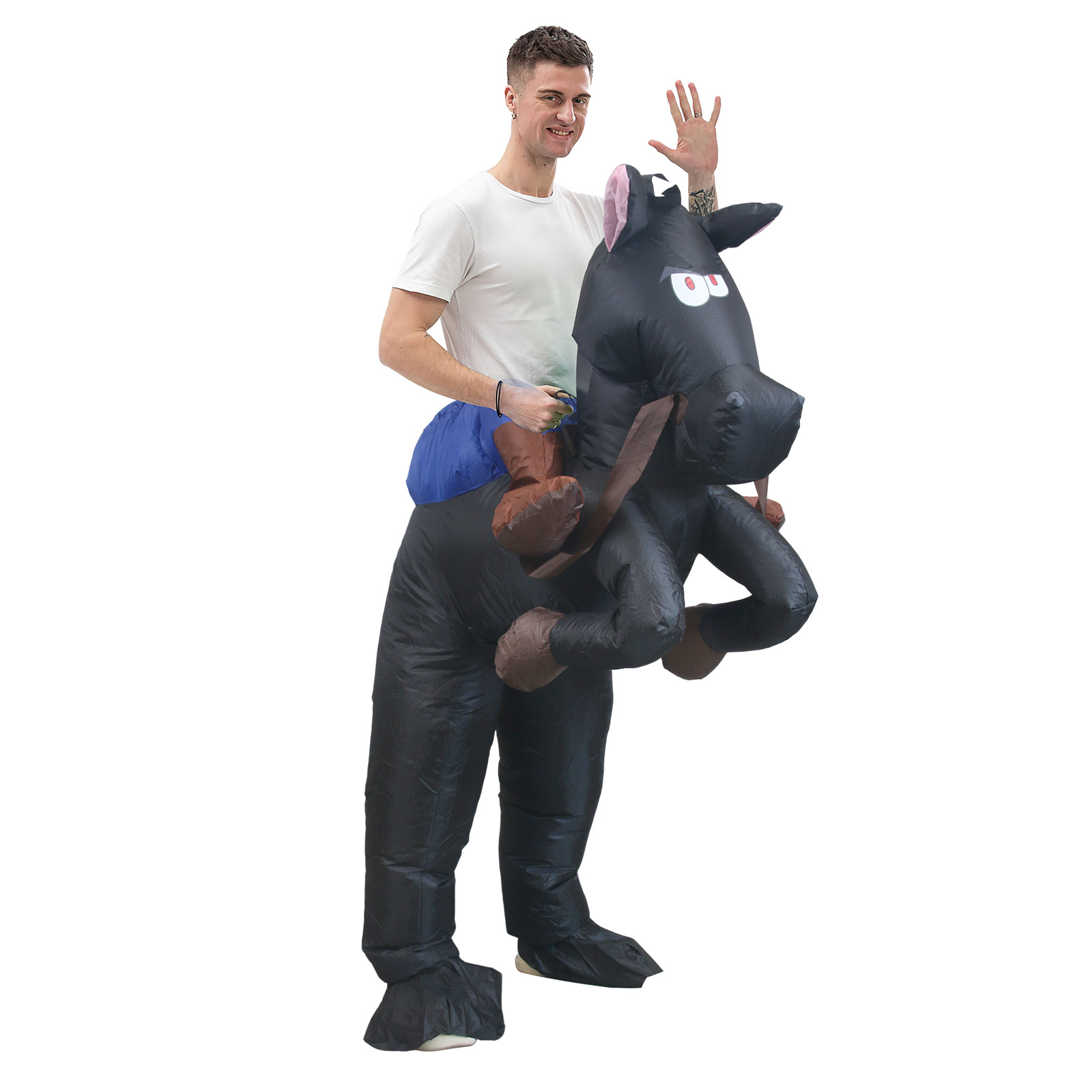 Fun Inflatable Cowboy Costume  - Party Games In Spanish recension och pris