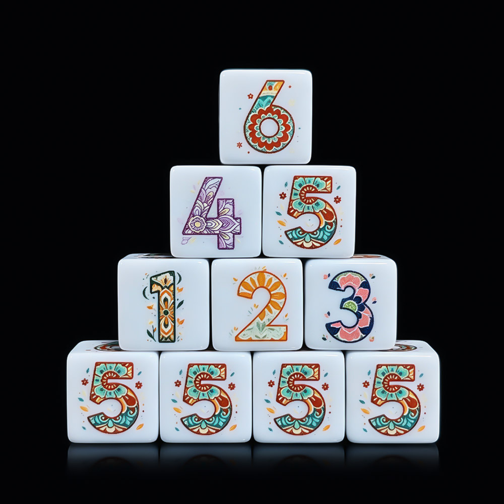12Pcs Printed Mandala Floral D - Party Games App recension och pris