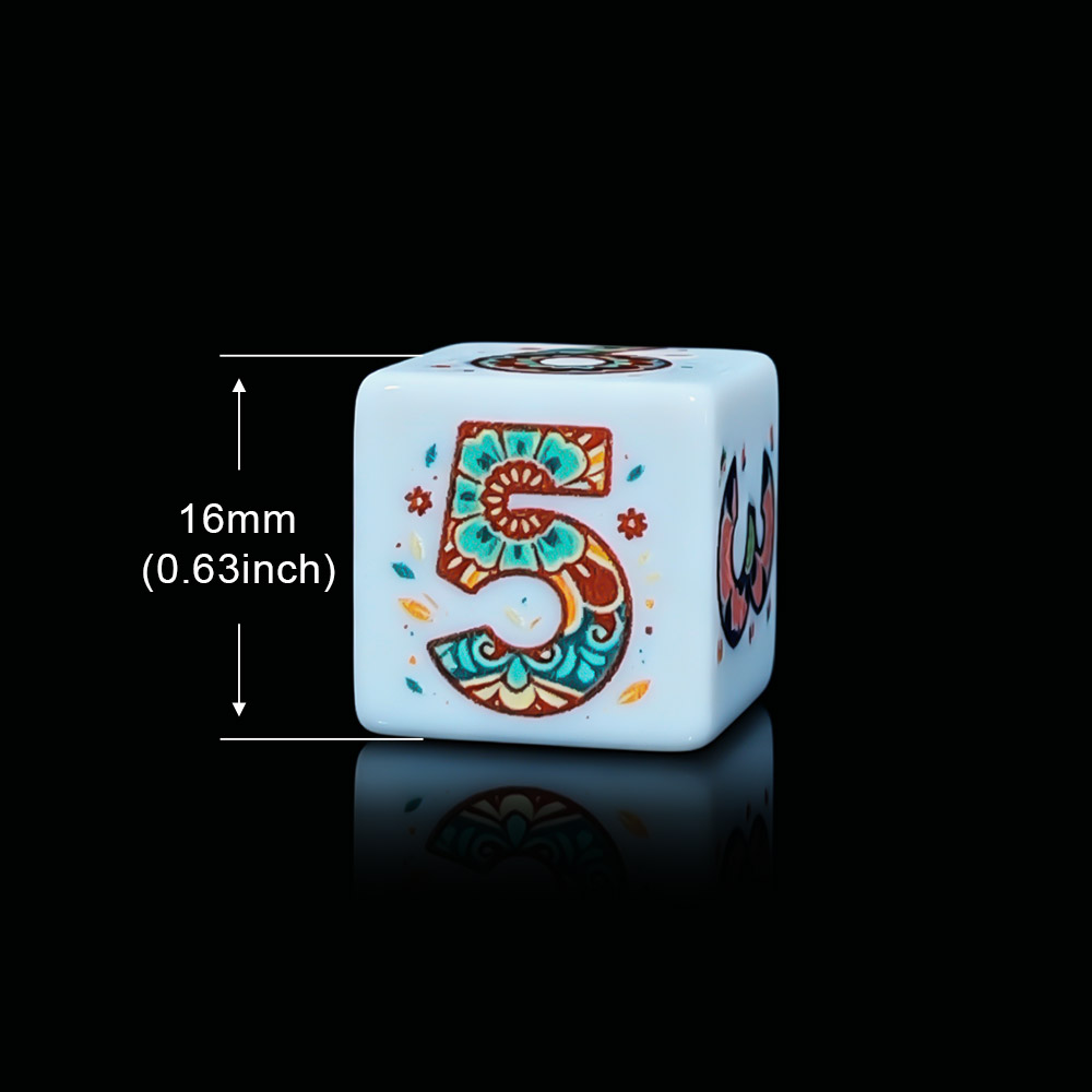 12Pcs Printed Mandala Floral D - Party Games App recension och pris