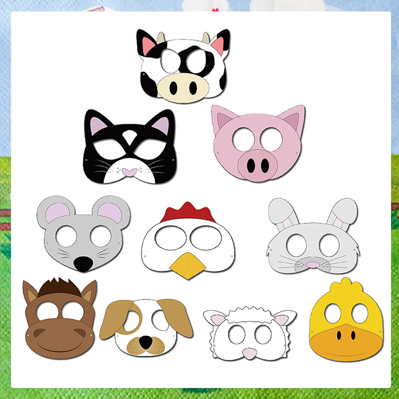 10PCS Farm Theme Cartoon Anima - Party Games No Supplies recension och pris
