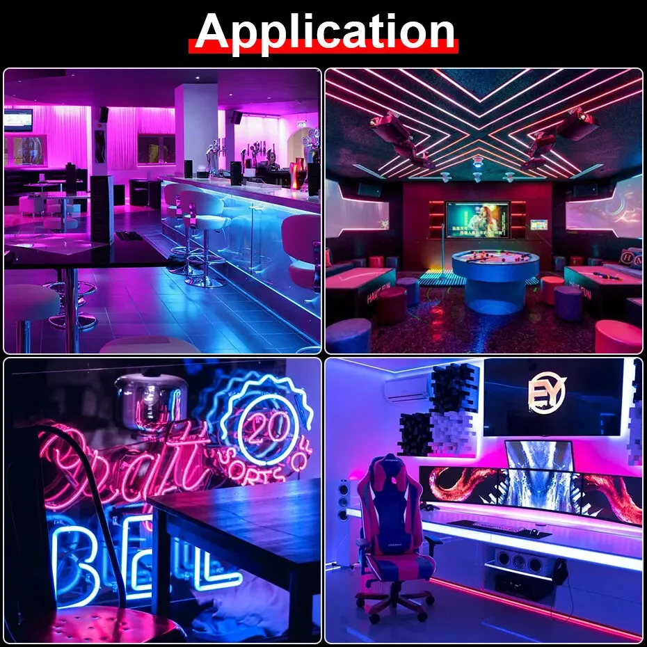 Bluetooth RGB Neon LED Strip L - Party Games App recension och pris