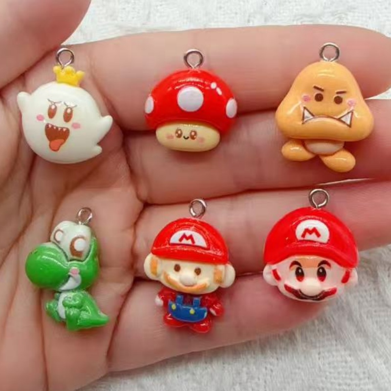 10pcs resin cartoon pendant, D - Party Games Birthday recension och pris