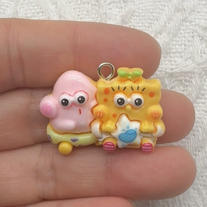 10pcs cartoon resin pendant, D - Party Games Birthday recension och pris