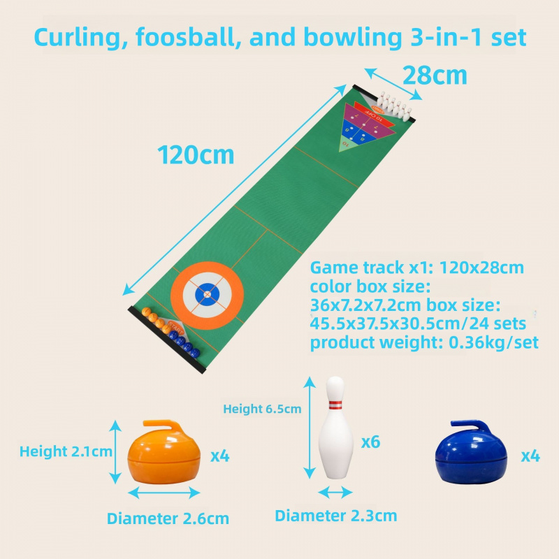 Curling Tabletop Game Set, Min - Party Games For Adults recension och pris