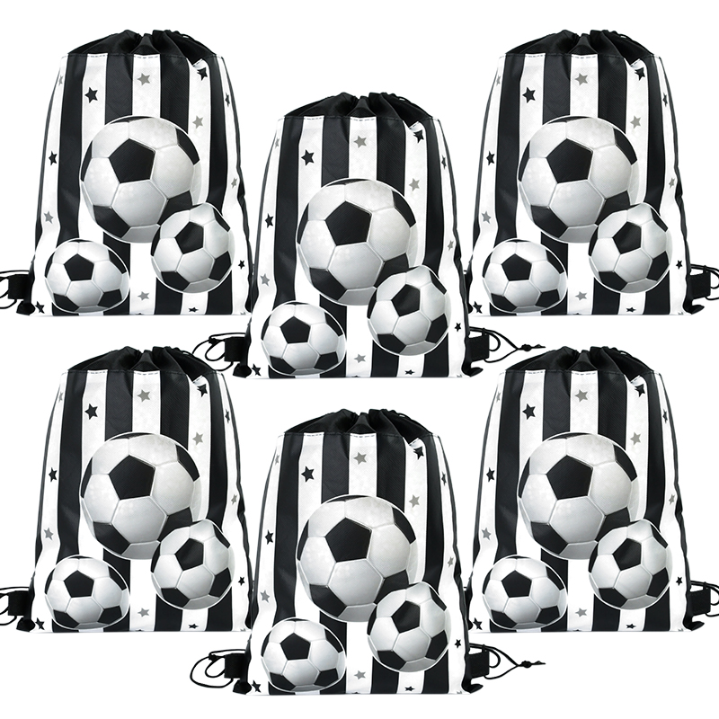 Soccer Party Non-woven Drawstr - Party Games No Supplies recension och pris