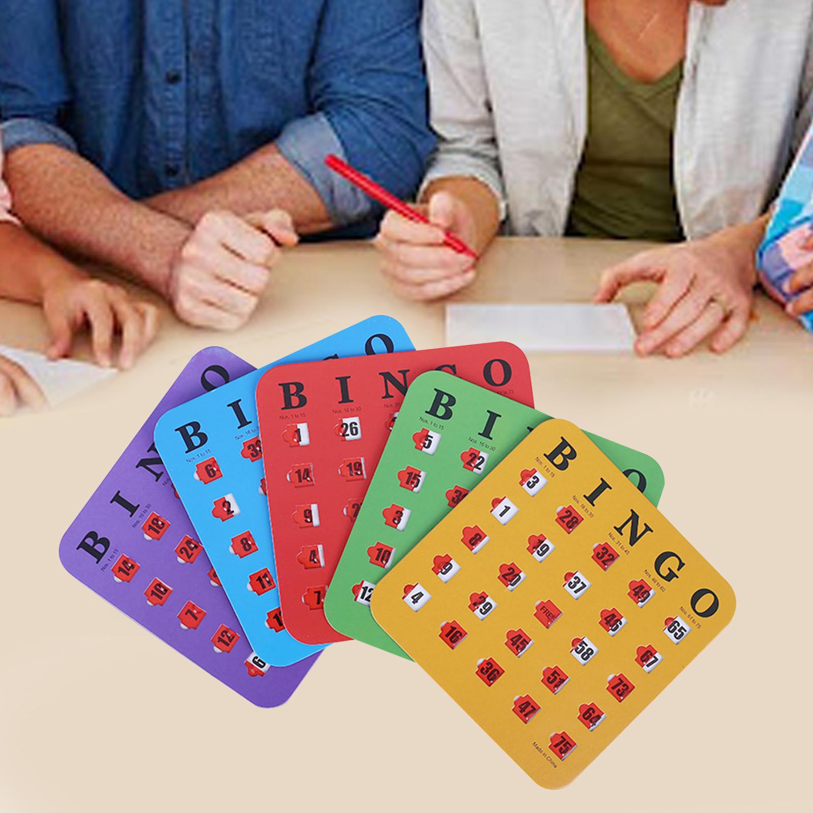 5 Pieces Large Print Bingo Car - Party Games Bingo recension och pris