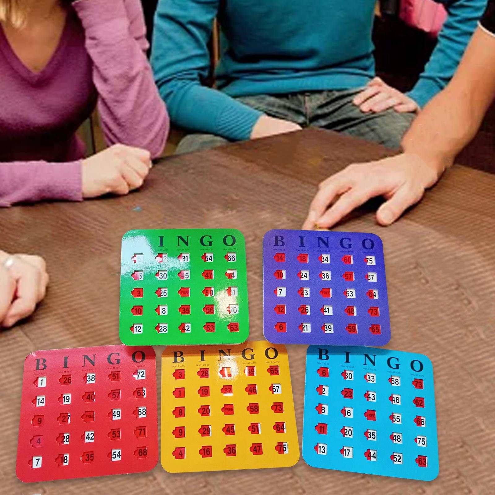 5 Pieces Large Print Bingo Car - Party Games Bingo recension och pris