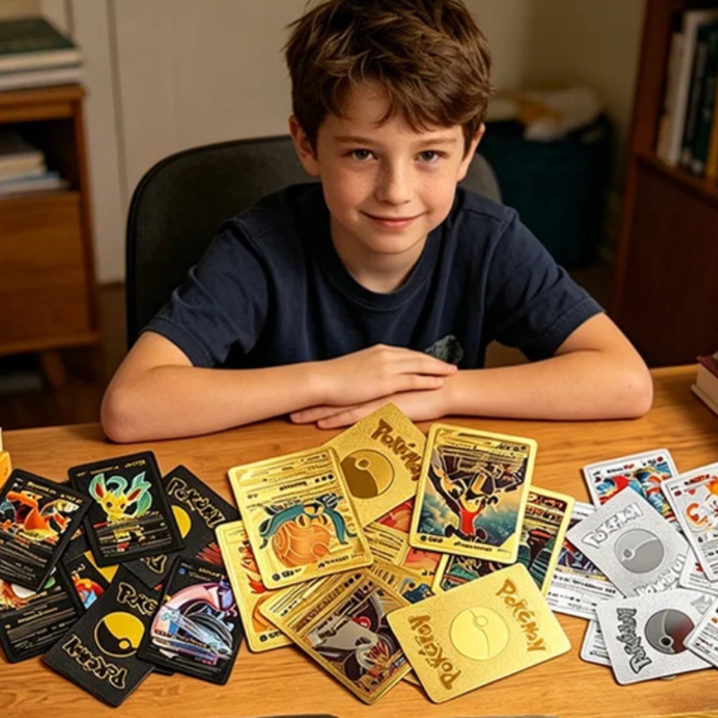 55PCS Pokemon Cards Vmax GX Go - Party Games In Spanish recension och pris